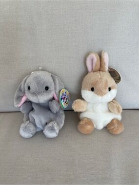 Set of 2 Palm Pals bunnie🐰🐰( Ella bunny & Pebbles bunny)